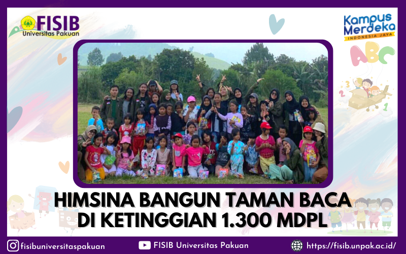 Himsina Bangun Taman Baca di Ketinggian 1.300 mdpl