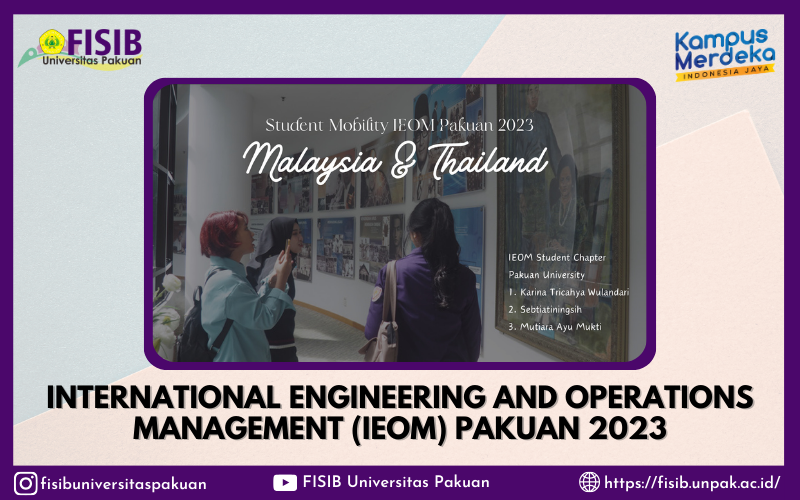 Malaysia Thailand - UNPAK International Exchande UTHM MMU 