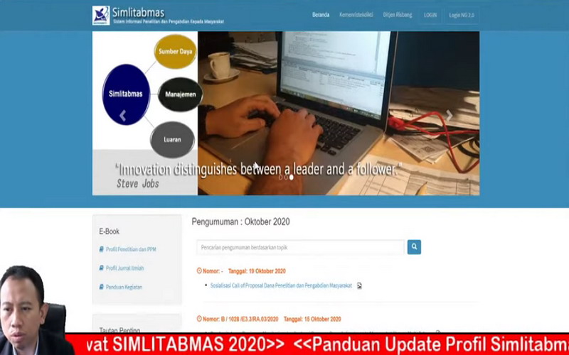 Tutorial mengajukan proposal penelitian di SIMLITABMAS