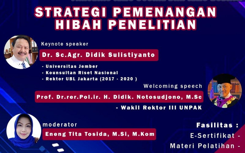 Webinar seri 2: Strategi Pemenangan Hibah Penelitian