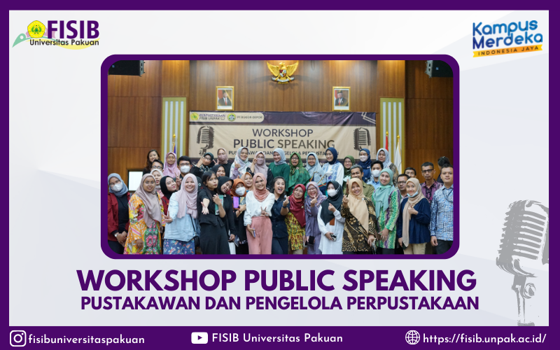 Workshop Public speaking  pustakawan dan pengelola perpustakaan