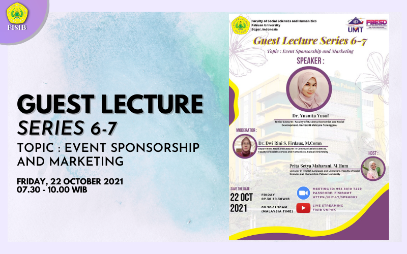 Guest Lecture - Series 6 - 7 Topic : Event Sponsorship and Marketing