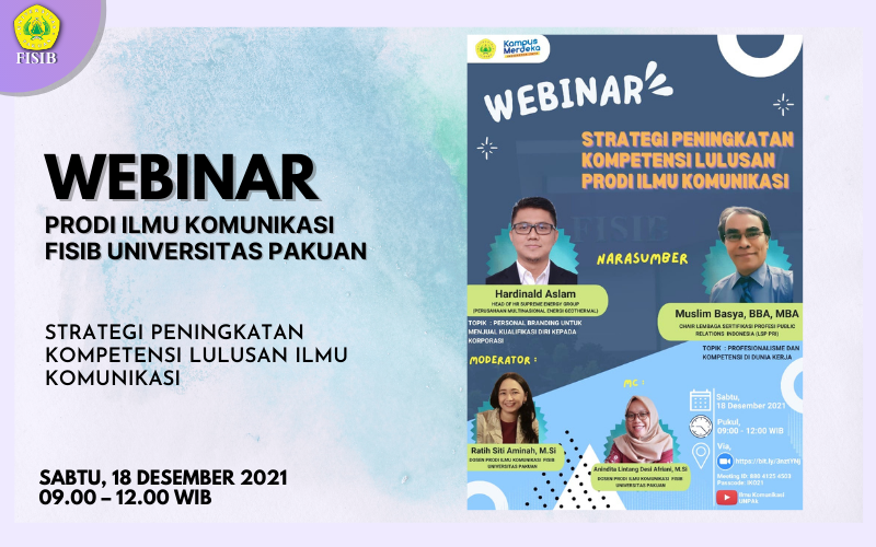 WEBINAR Strategi Peningkatan Kompetensi Lulusan Ilmu Komunikasi